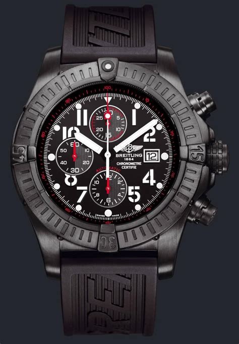 breitling blacksteel 44|breitling black steel super avenger.